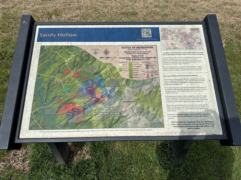 Sandy Hollow Marker. Click for full size. Sandy Hollow Marker image. Click for full size.