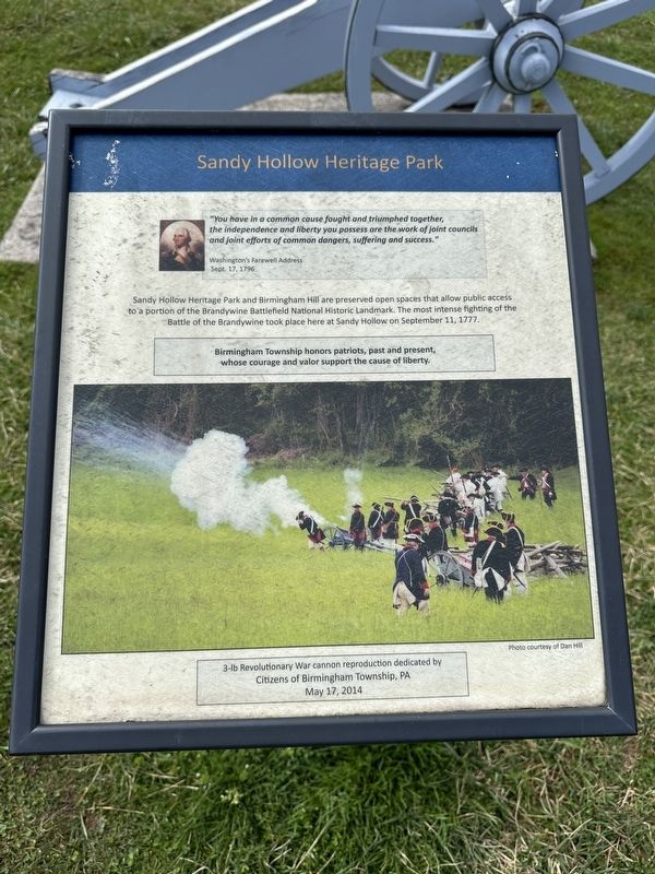 Sandy Hollow Heritage Park Marker image. Click for full size.