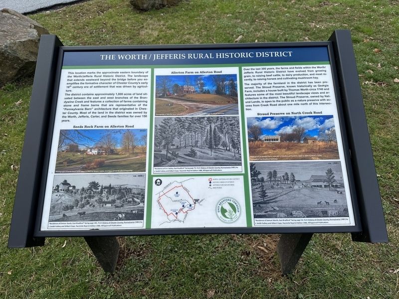 The Worth / Jefferis Rural Historic District Marker image. Click for full size.