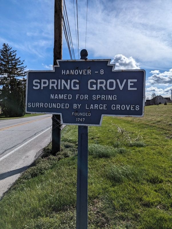 Spring Grove Marker image. Click for full size.