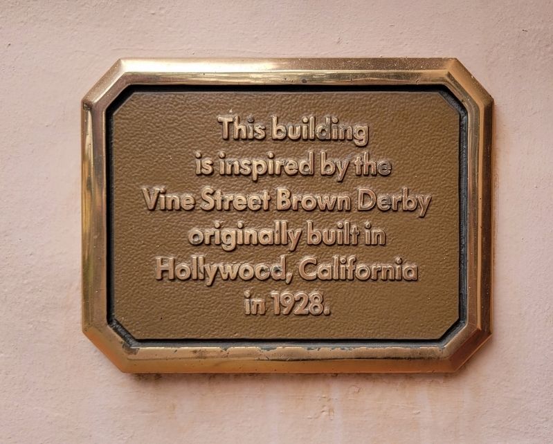 The Brown Derby Marker image. Click for full size.