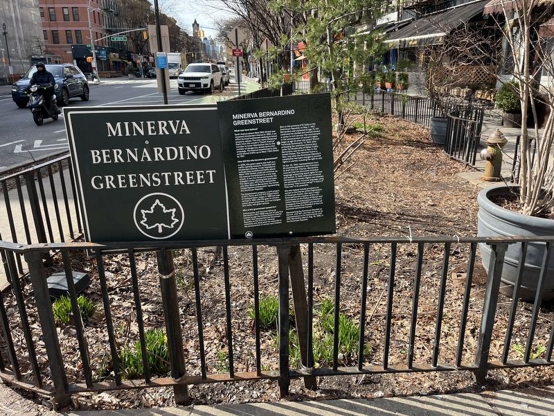 Minerva Bernardino Greenstreet. Click for full size. Minerva Bernardino Greenstreet image. Click for full size.