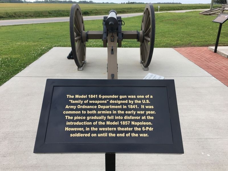 The Model 1841 6-pounder Gun Marker. Click for full size. The Model 1841 6-pounder Gun Marker image. Click for full size.
