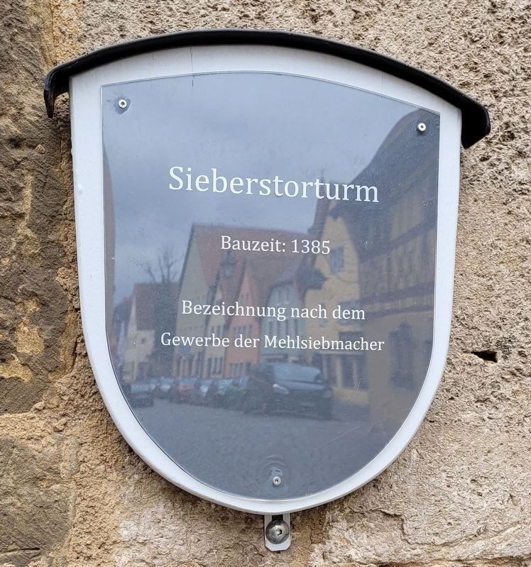 Sieberstorturm / Siebers Gate Tower Marker. Click for full size. Sieberstorturm / Siebers Gate Tower Marker image. Click for full size.