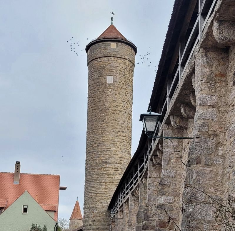The Faulturm tower along the wall. Click for full size. The Faulturm tower along the wall image. Click for full size.
