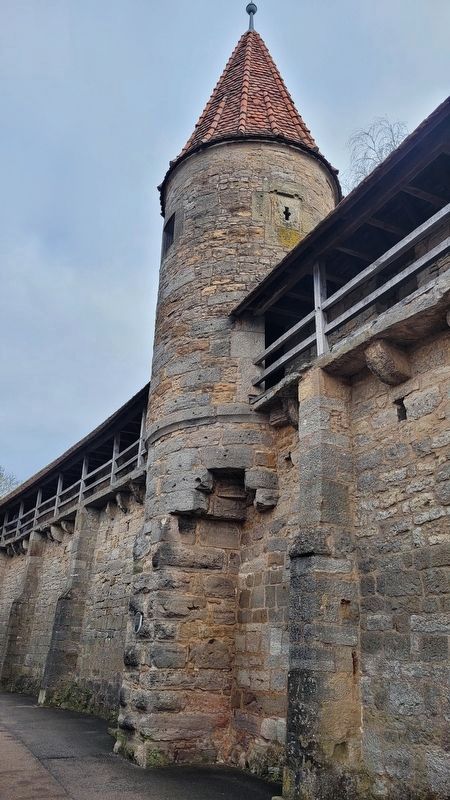 The view of the Schwefelturm / Sulfur Tower along the street. Click for full size. The view of the Schwefelturm / Sulfur Tower along the street image. Click for full size.