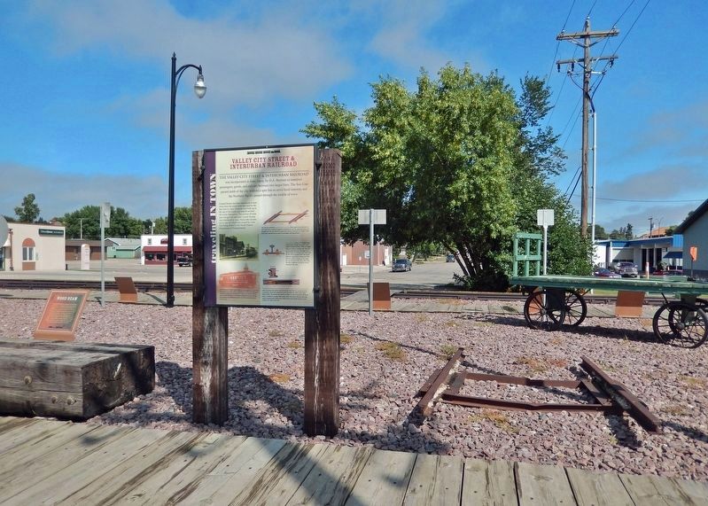 Valley City Street & Interurban Railroad Marker image. Click for full size.