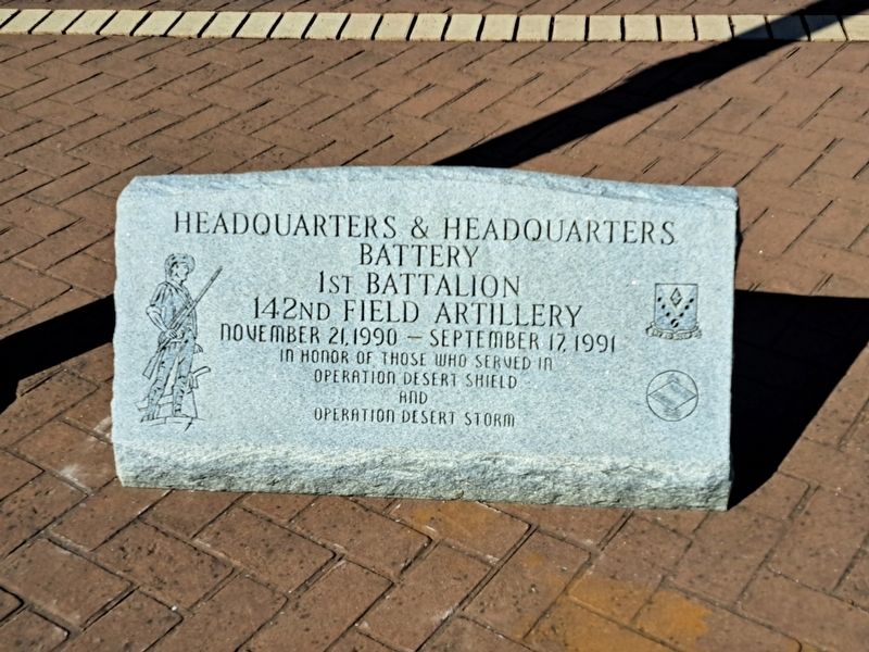 1st/142nd Field Artillery Marker image. Click for full size.