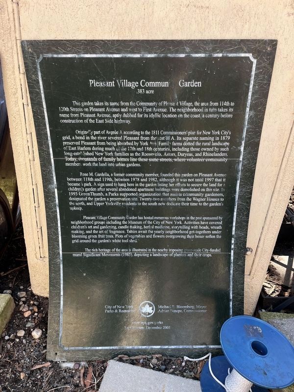 Pleasant Village Community Garden Marker image. Click for full size.