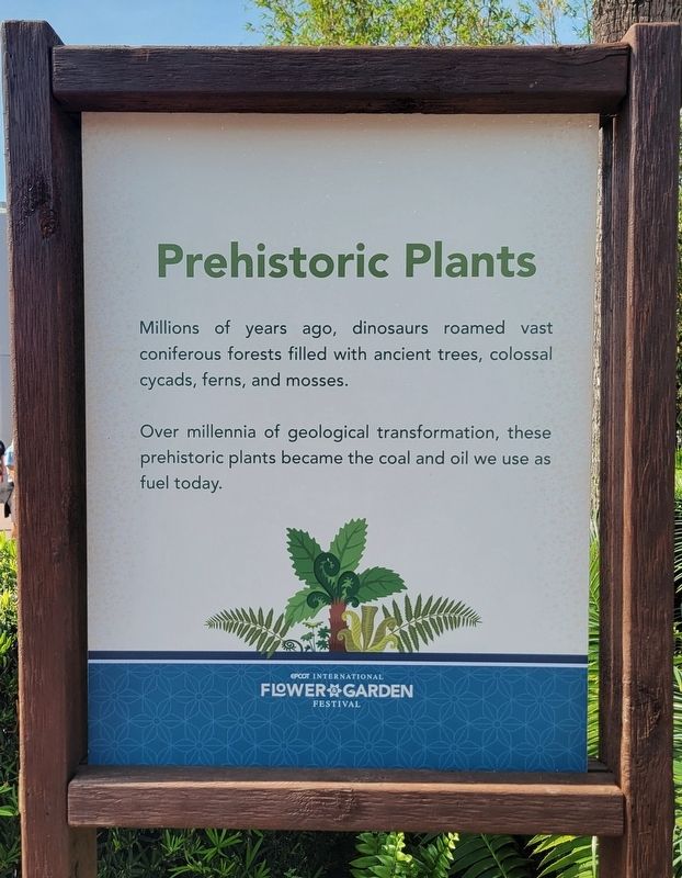 Prehistoric Plants Marker image. Click for full size.
