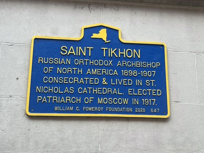 Saint Tikhon Marker image. Click for full size.