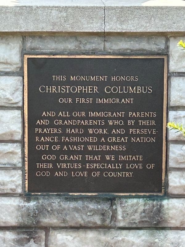 Christopher Columbus Marker. Click for full size. Christopher Columbus Marker image. Click for full size.