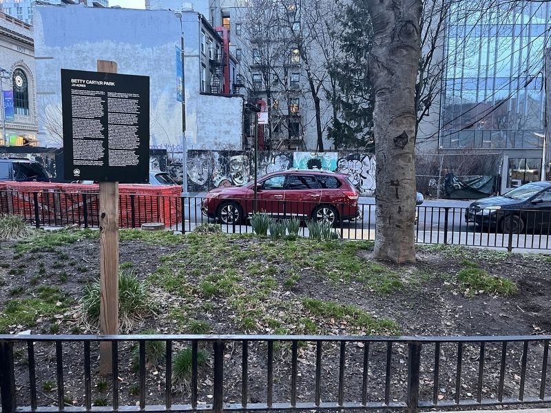 Betty Carter Park Marker. Click for full size. Betty Carter Park Marker image. Click for full size.