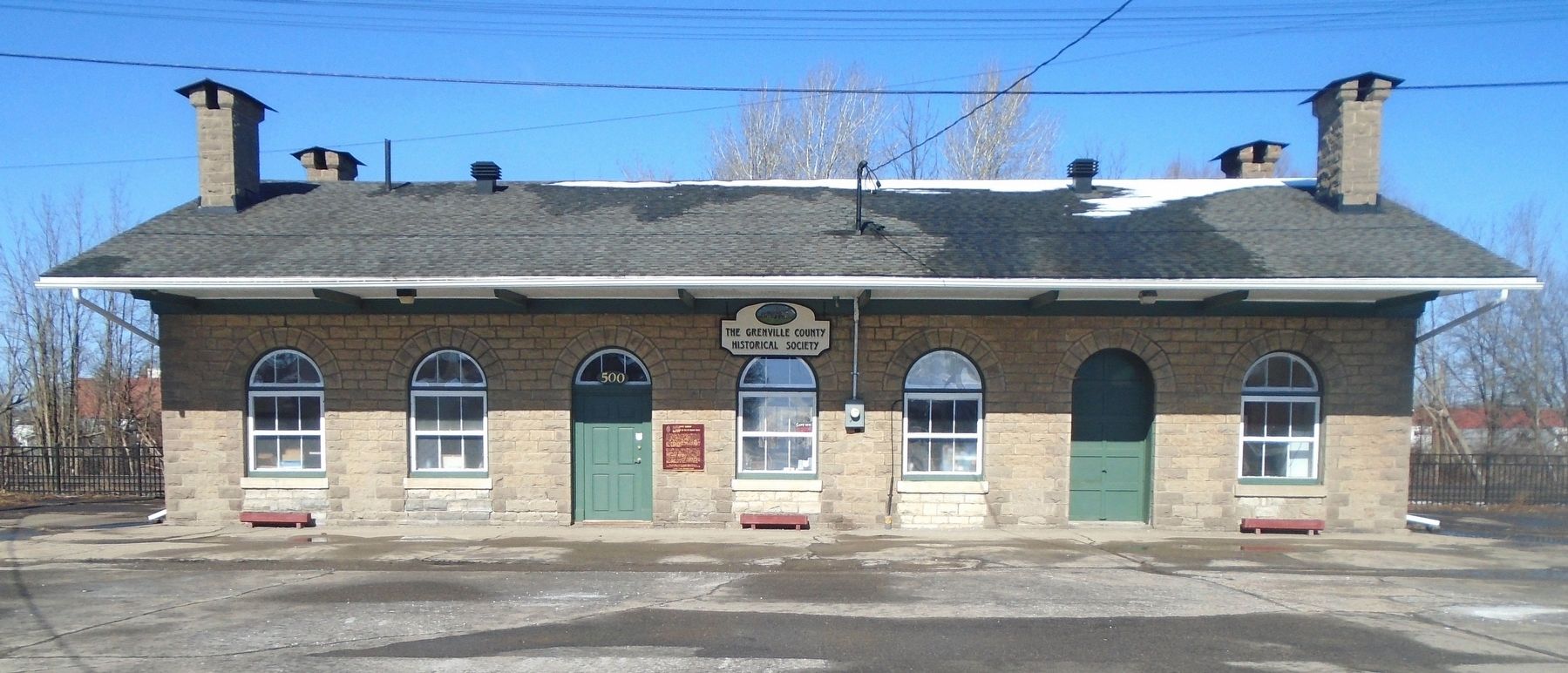 Grand Trunk Railway Depot and Marker image. Click for full size.