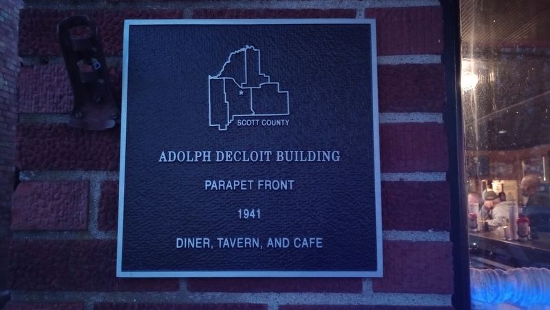 Adolph Decloit Building Marker image. Click for full size.
