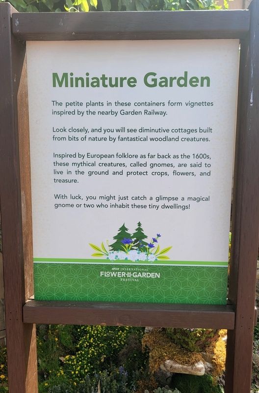 Miniature Garden Marker. Click for full size. Miniature Garden Marker image. Click for full size.