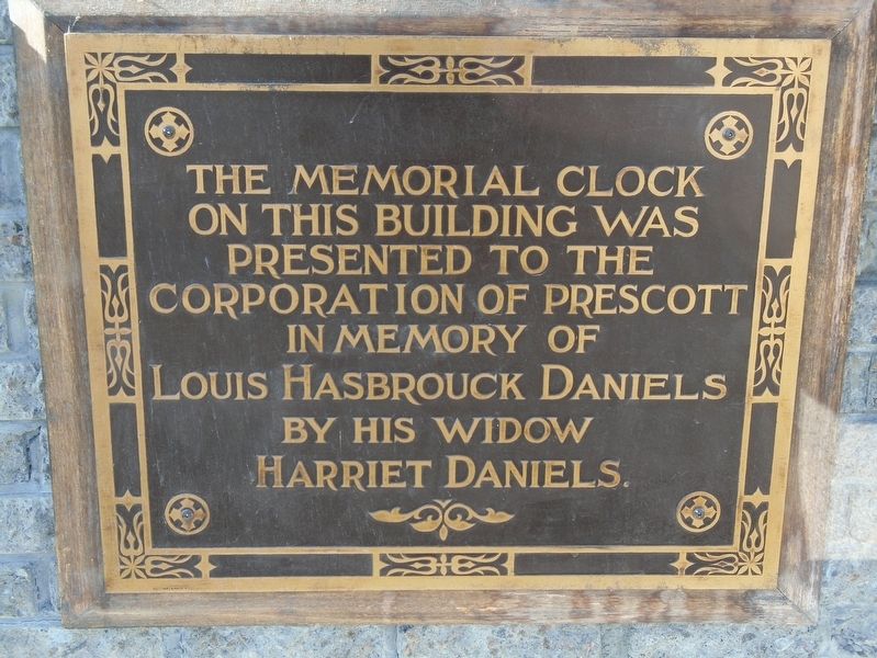 L. H. Daniels Memorial Clock Original Marker. Click for full size. L. H. Daniels Memorial Clock Original Marker image. Click for full size.