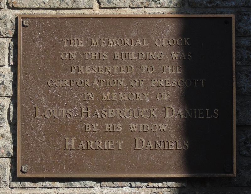 L. H. Daniels Memorial Clock Replica Marker. Click for full size. L. H. Daniels Memorial Clock Replica Marker image. Click for full size.