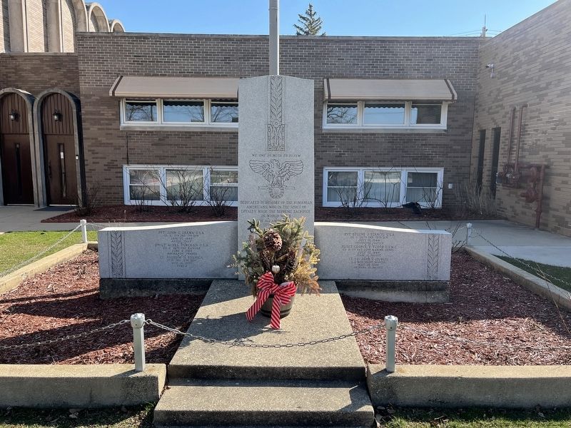 Romanian American War Memorial Marker image. Click for full size.