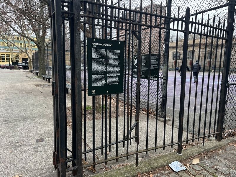 Howard Playground Marker. Click for full size. Howard Playground Marker image. Click for full size.