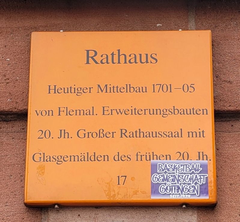 Rathaus / City Hall Marker image. Click for full size.