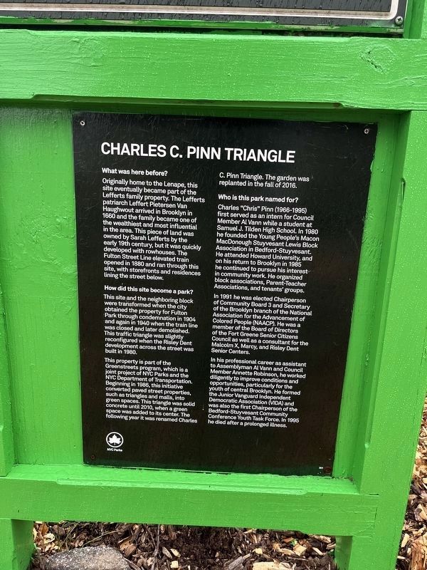 Charles C. Pinn Triangle Marker image. Click for full size.