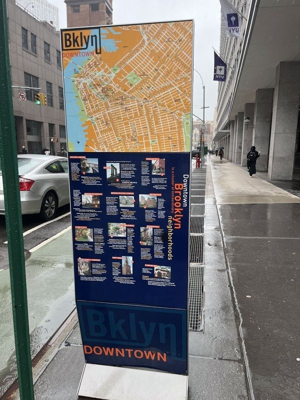 Downtown Brooklyn side of the marker image. Click for full size.
