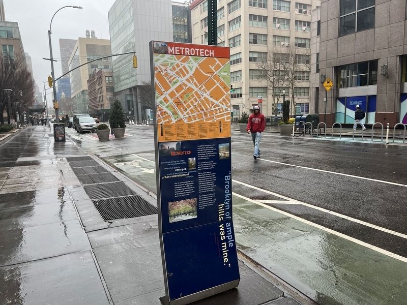 MetroTech / Downtown Brooklyn Marker image. Click for full size.