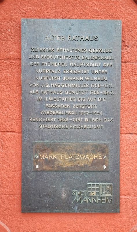 Altes Rathaus / Old Town Hall Marker image. Click for full size.