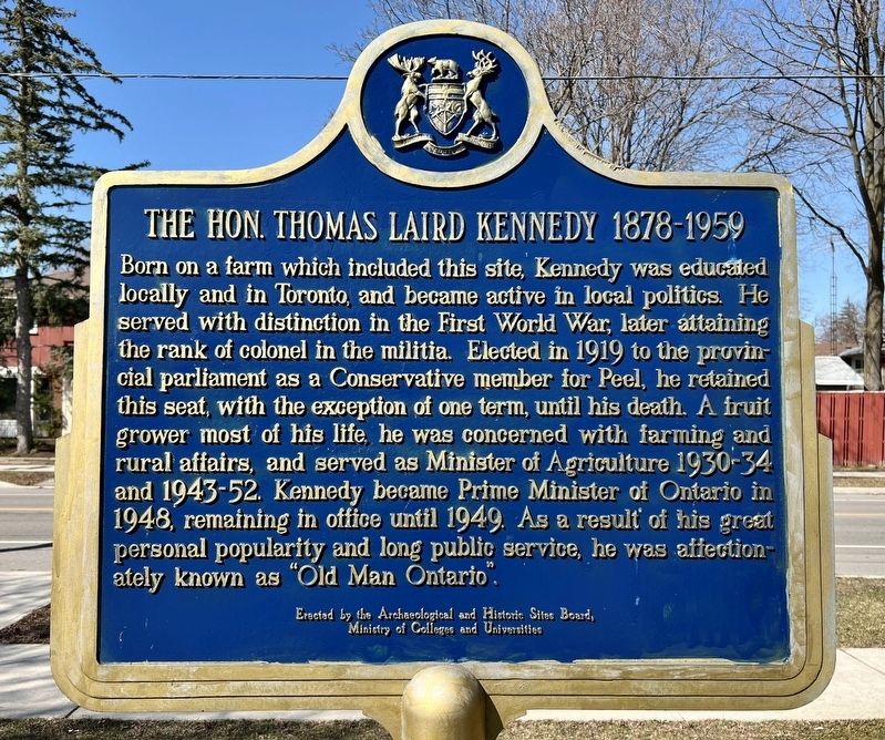 The Hon. Thomas Laird Kennedy 1878-1959 Marker image. Click for full size.