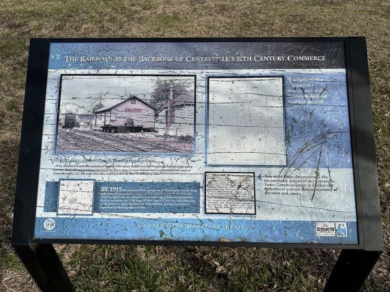 The Railroad as the Backbone of Centreville's 20th Century Commerce Marker. Click for full size. The Railroad as the Backbone of Centreville's 20th Century Commerce Marker image. Click for full size.