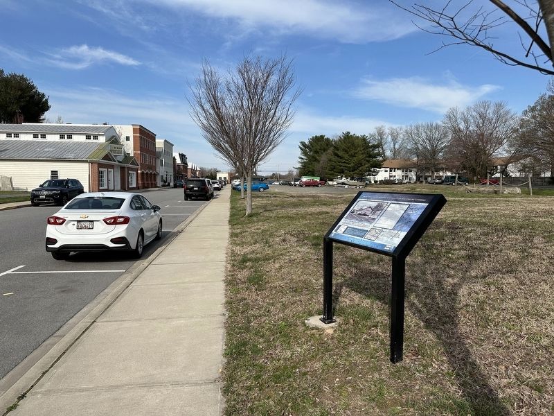 Wide view of The Railroad as the Backbone of Centreville's 20th Century Commerce Marker. Click for full size. Wide view of The Railroad as the Backbone of Centreville's 20th Century Commerce Marker image. Click for full size.