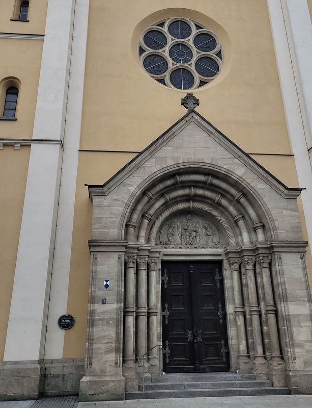 The entrance to the St. Josef Church and Marker image. Click for full size.