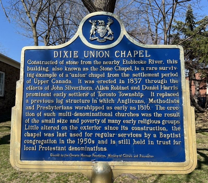 Dixie Union Chapel Marker image. Click for full size.