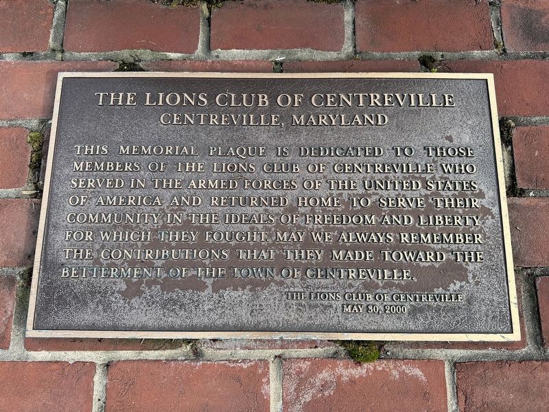 The Lions Club of Centreville POW - MIA Monument Marker image. Click for full size.