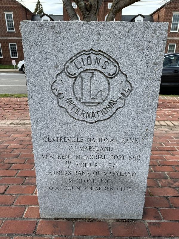 The Lions Club of Centreville POW - MIA Monument rear image. Click for full size.