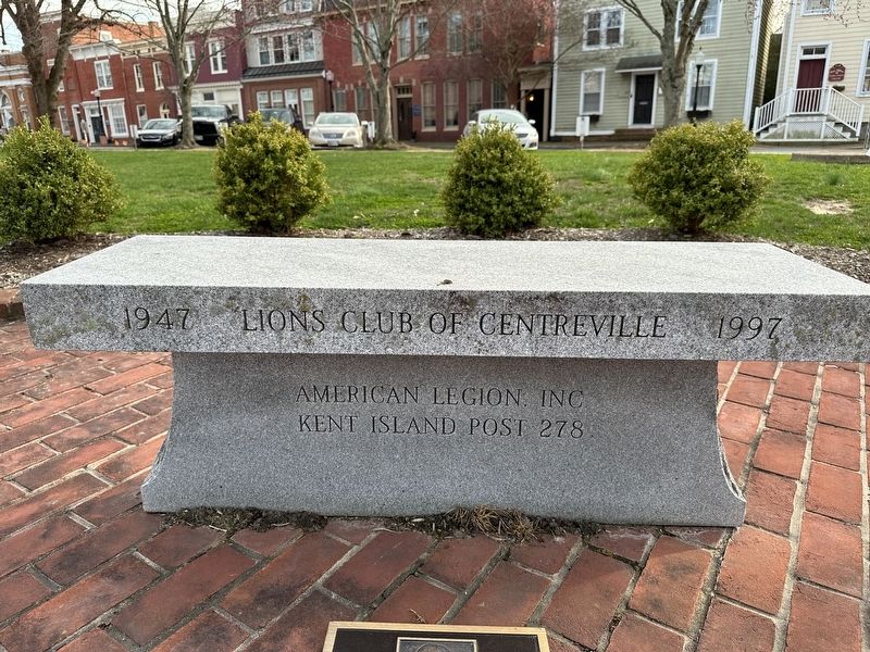 The Lions Club of Centreville POW - MIA Monument Far Right Bench image. Click for full size.
