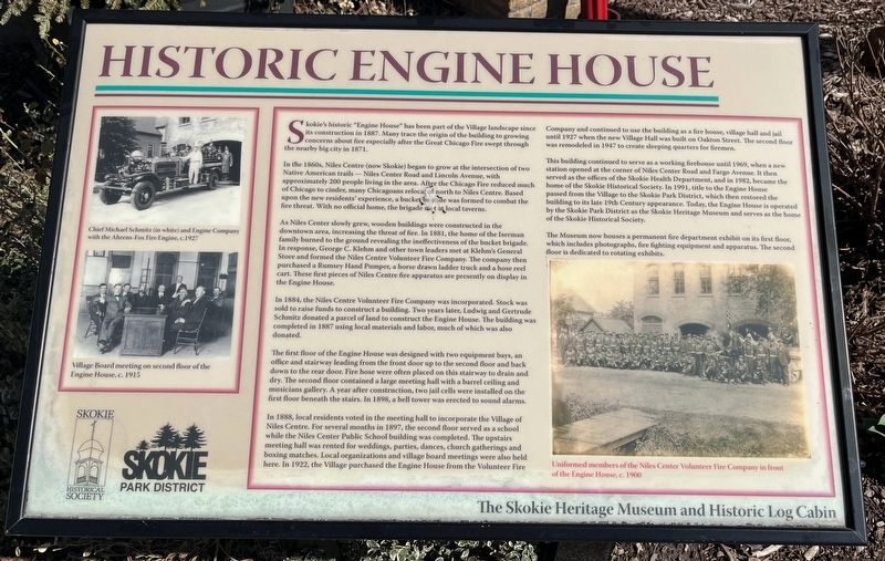 Historic Engine House Marker. Click for full size. Historic Engine House Marker image. Click for full size.