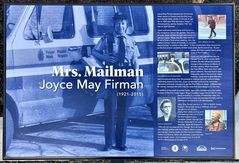 Mrs. Mailman Marker image. Click for full size.