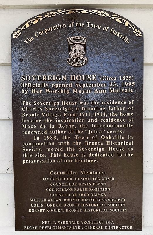 Sovereign House (circa 1825) Marker image. Click for full size.
