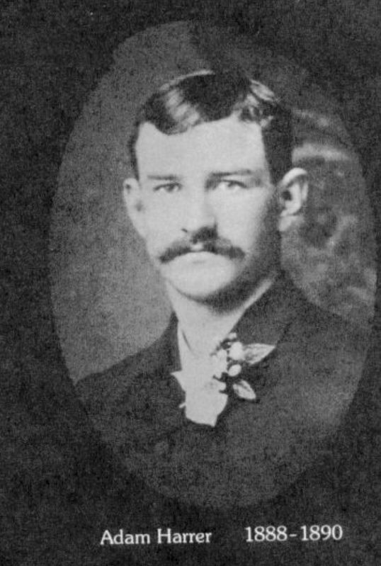 Adam Harrer, Niles Center's first village president. Click for full size. Adam Harrer, Niles Center's first village president image. Click for full size.