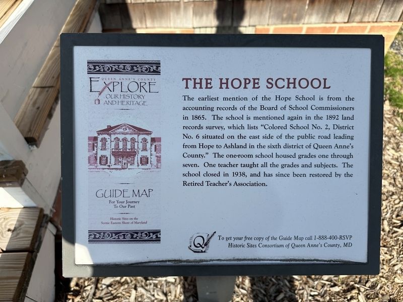 The Hope School Marker image. Click for full size.
