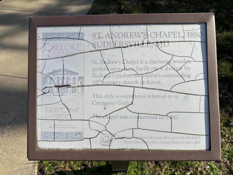 St. Andrew's Chapel, 1880 Sudlersville, MD Marker image. Click for full size.