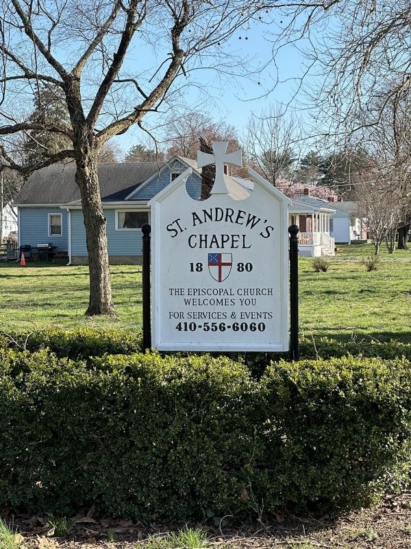 St. Andrew's Chapel sign along South Church Street. Click for full size. St. Andrew's Chapel sign along South Church Street image. Click for full size.