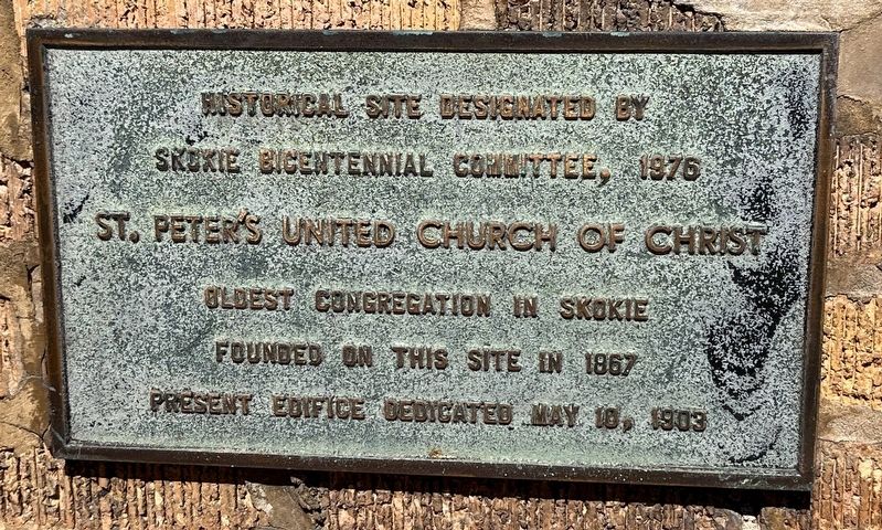 St. Peter's United Church of Christ Marker. Click for full size. St. Peter's United Church of Christ Marker image. Click for full size.