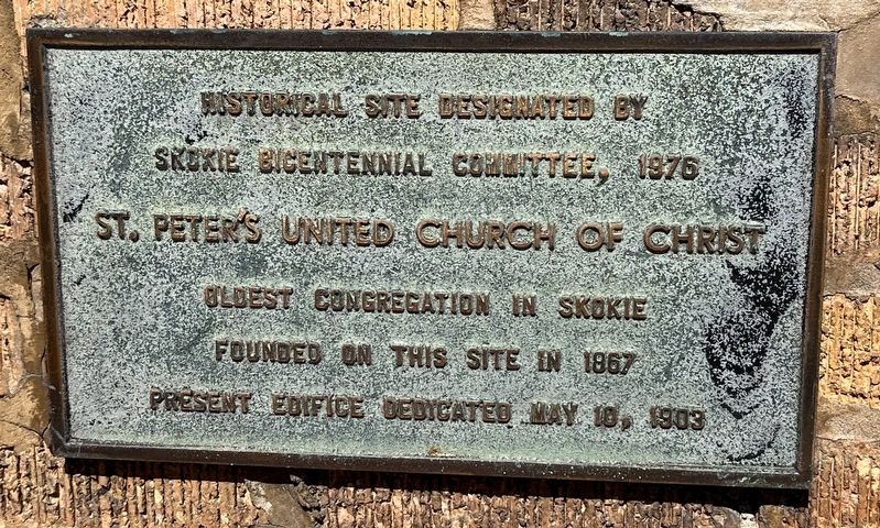 St. Peter's United Church of Christ Marker image. Click for full size.