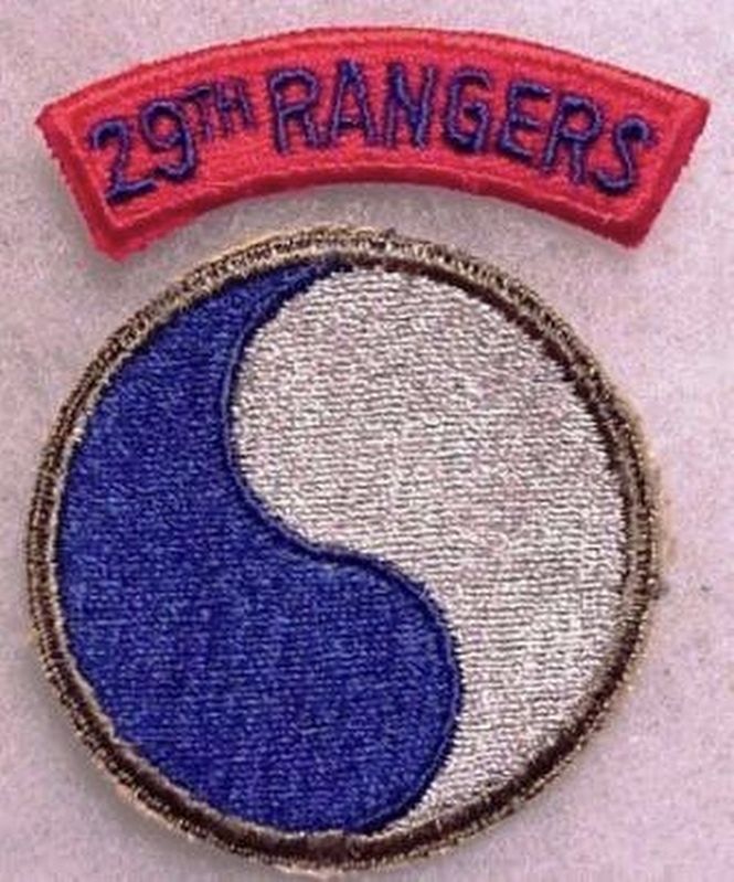 29th Ranger Battalion Shoulder patch image. Click for full size.