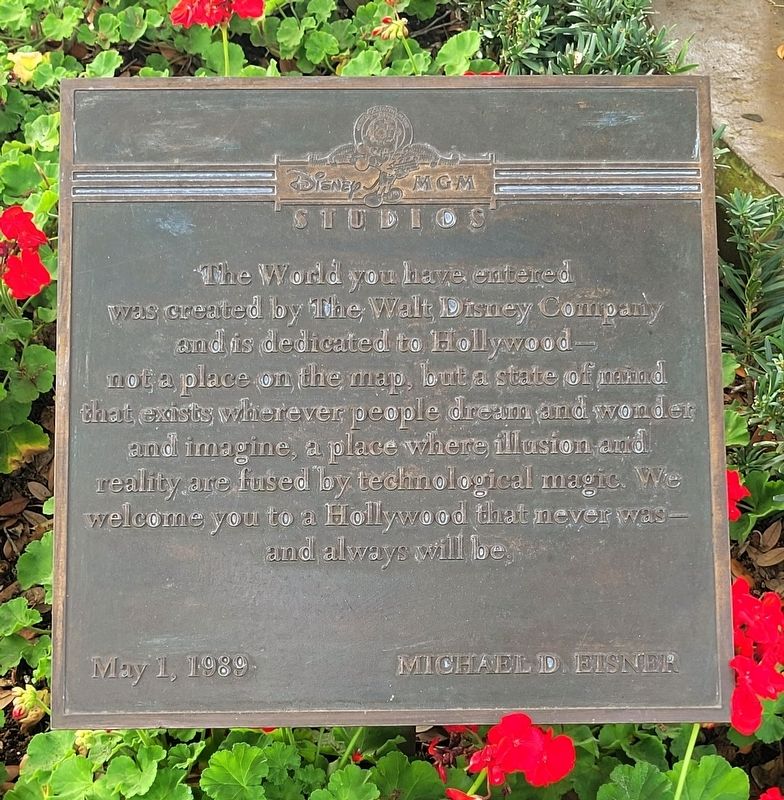 Disney MGM Studios Marker image. Click for full size.