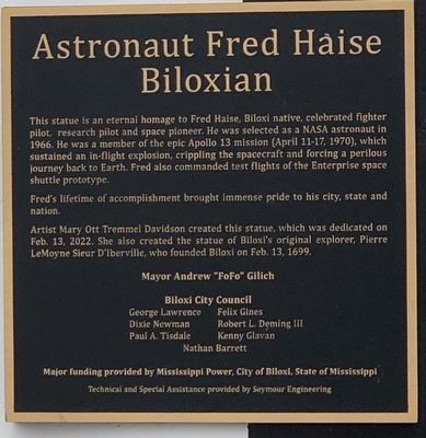Astronaut Fred Haise Marker image. Click for full size.