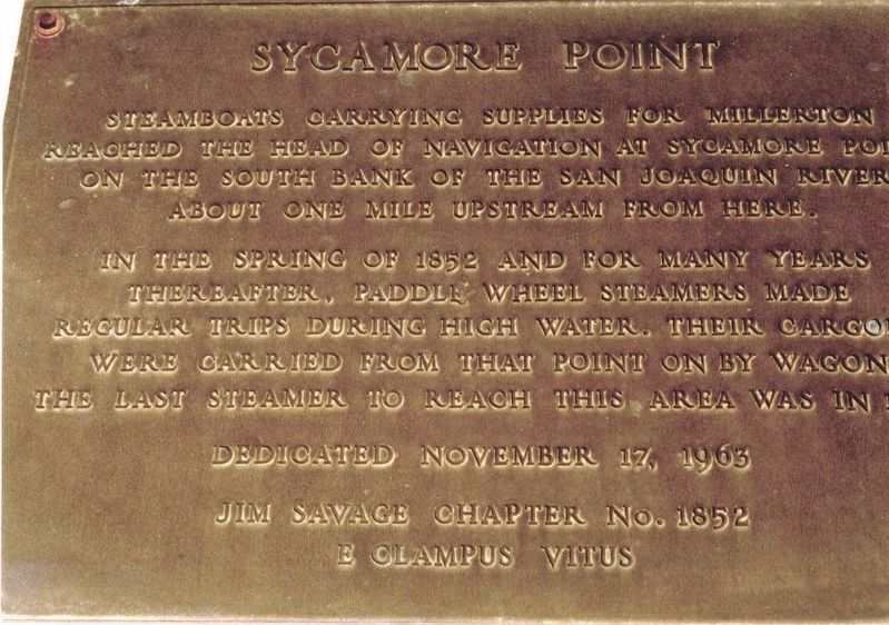 Sycamore Point Marker image. Click for full size.